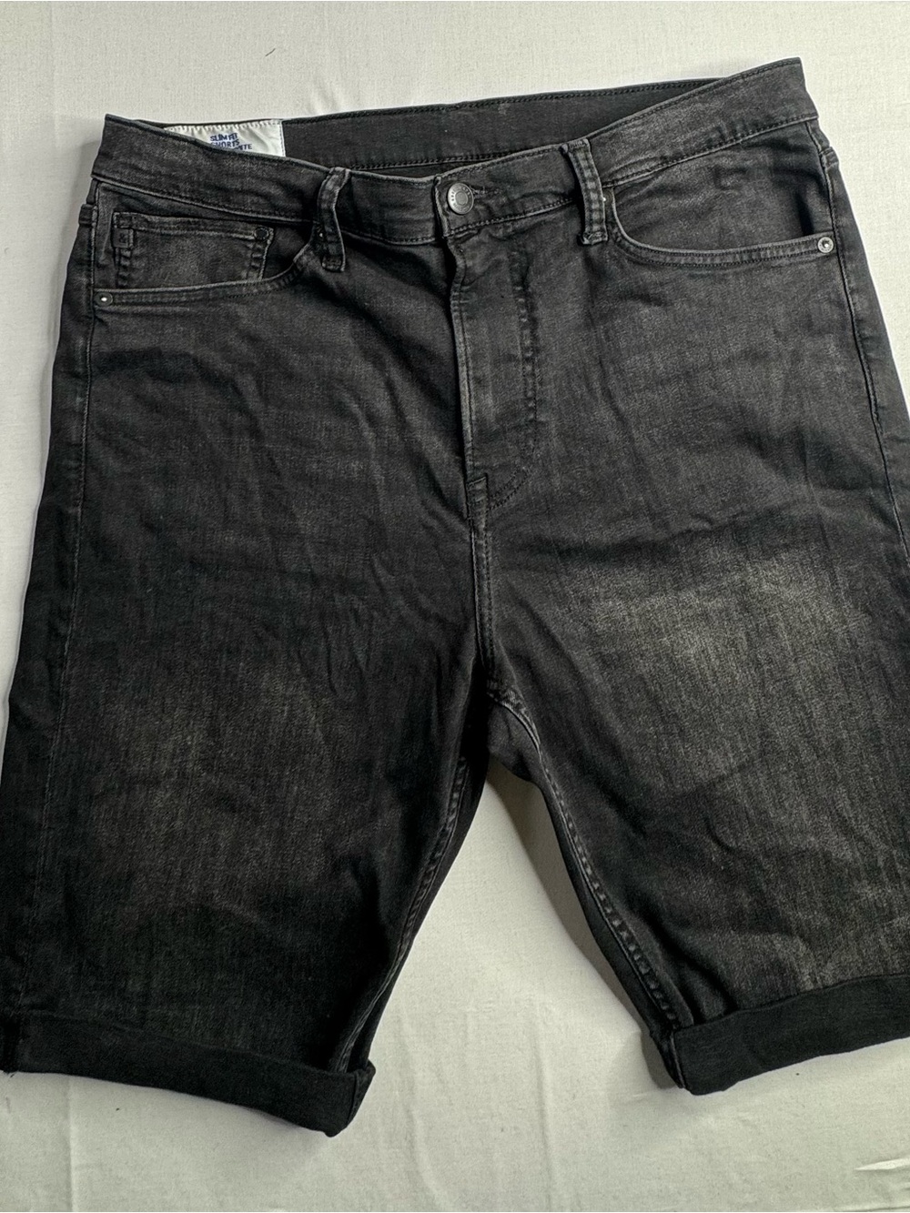 H&M Men's Black Denim Jean Shorts